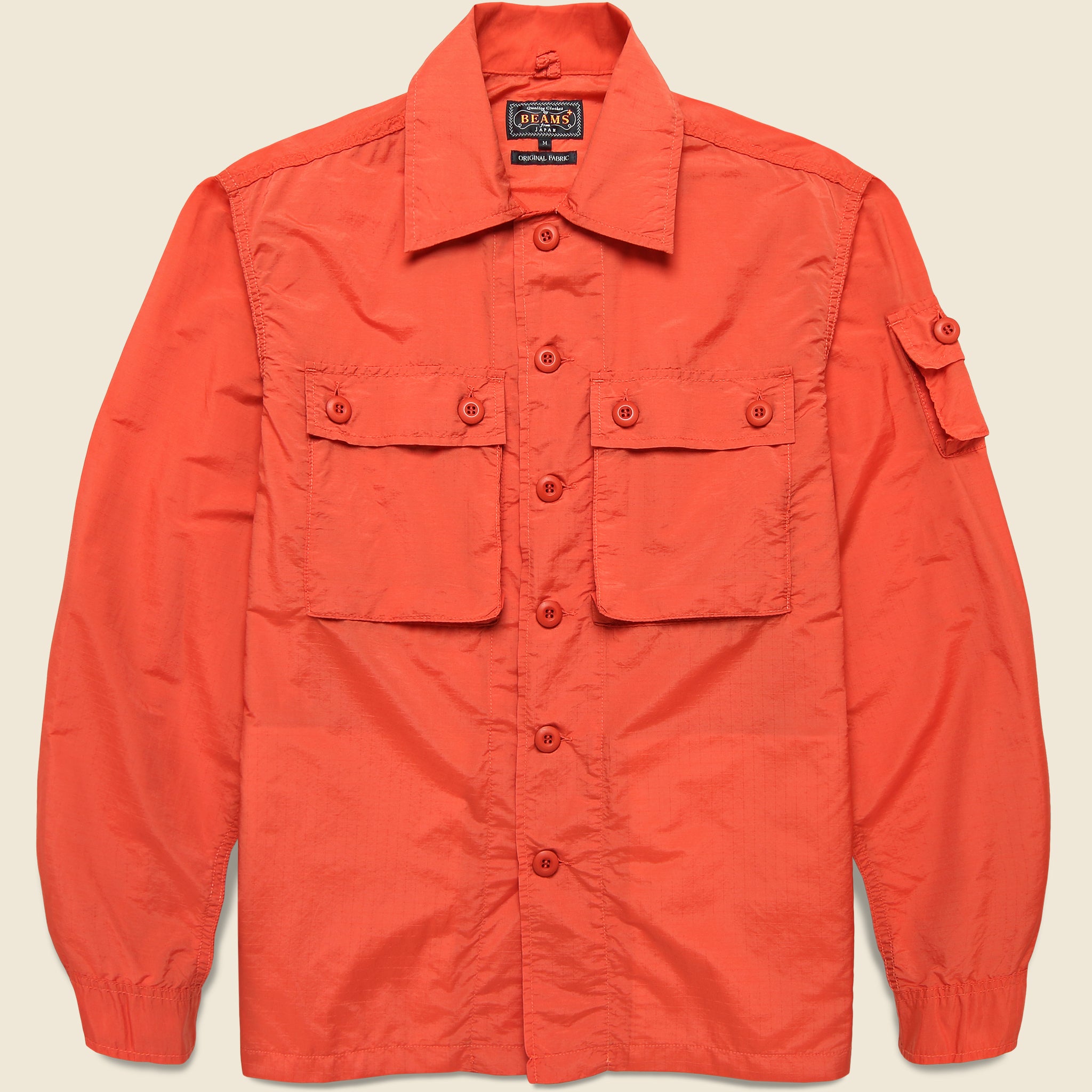 NYCO Rip Stop Jacket - Orange - BEAMS+ - STAG Provisions - Outerwear - Coat / Jacket