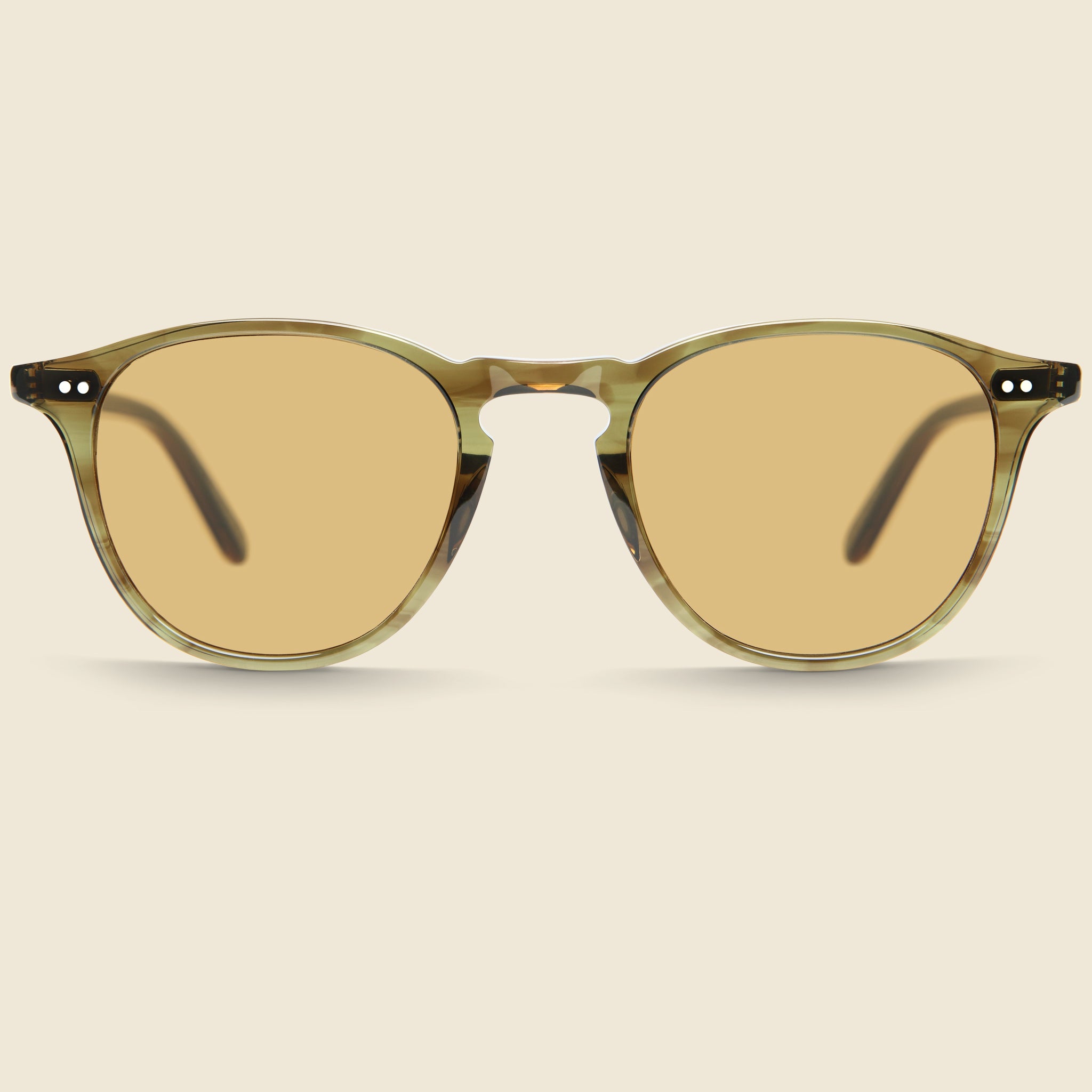 Hampton 46mm Olive Tortoise/Semi-Flat Pure Coffee