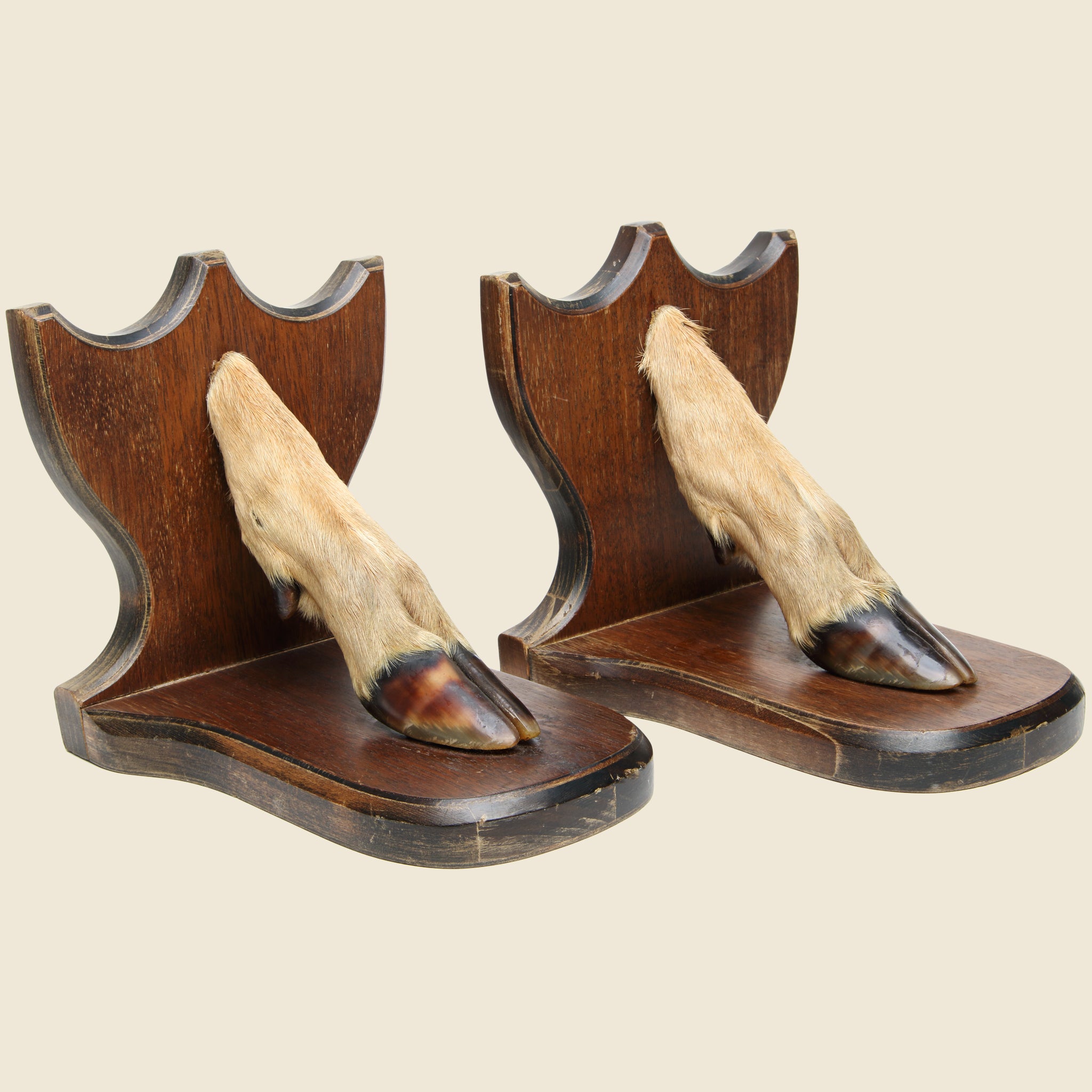 Deer Hoof Bookends - Vintage - STAG Provisions - One & Done - Furniture