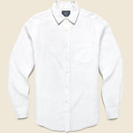 Classic Linen Shirt - White - Portuguese Flannel - STAG Provisions - Tops - L/S Woven - Solid