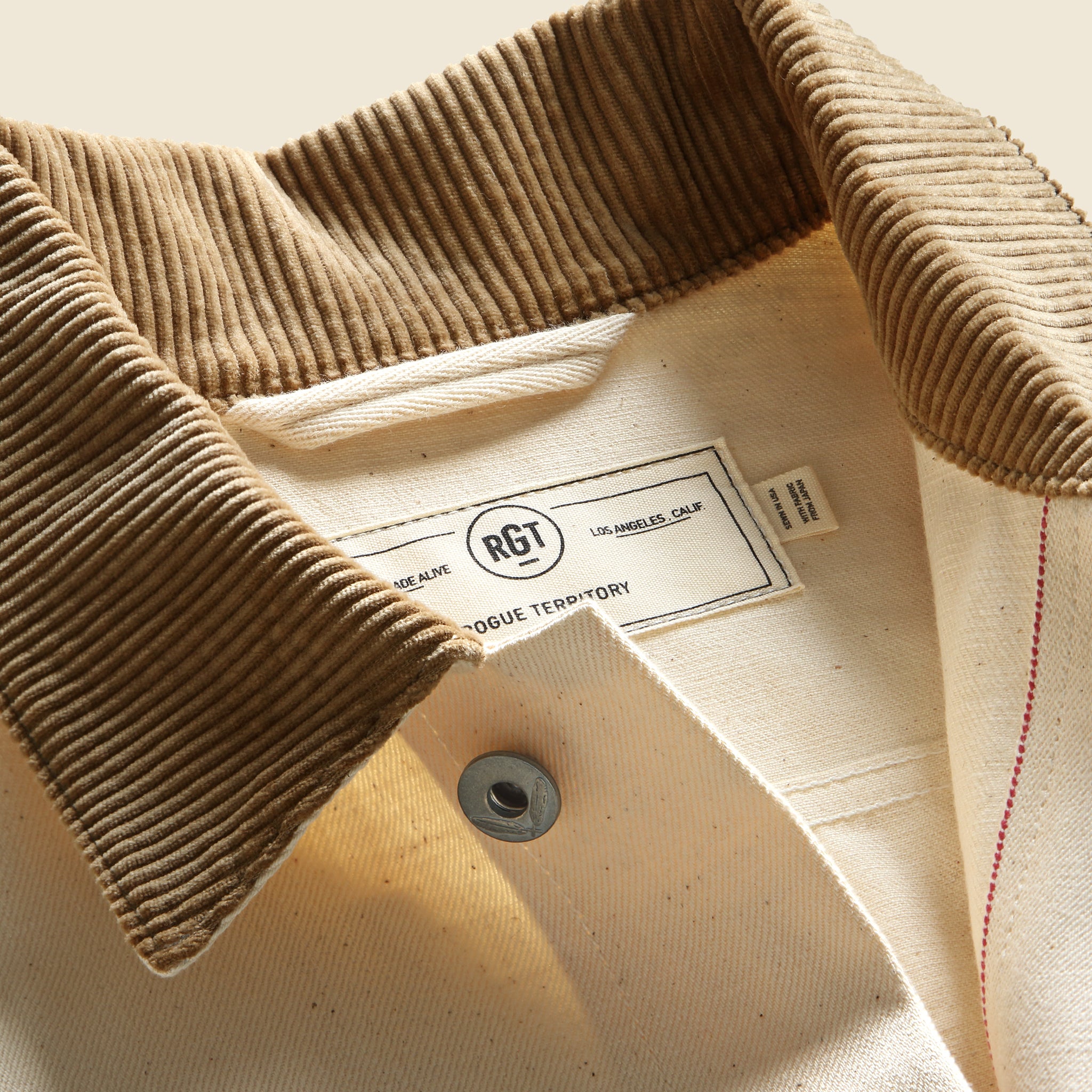 Supply Jacket - Cord Collar Ecru Selvedge - Rogue Territory - STAG Provisions - Outerwear - Coat / Jacket