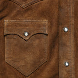 Willett Suede Shirt Jacket - Brown - RRL - STAG Provisions - Outerwear - Shirt Jacket