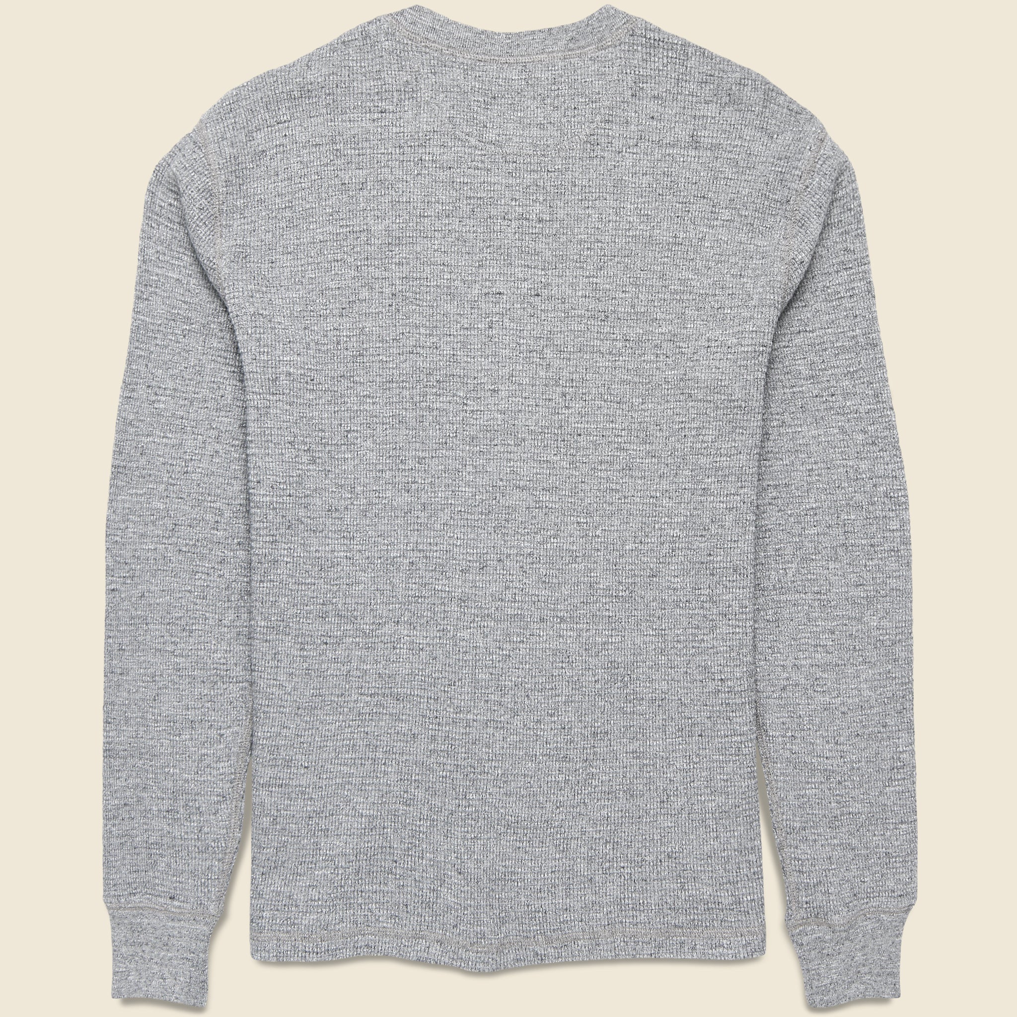Waffle Knit Henley - Grey - RRL - STAG Provisions - Tops - L/S Knit
