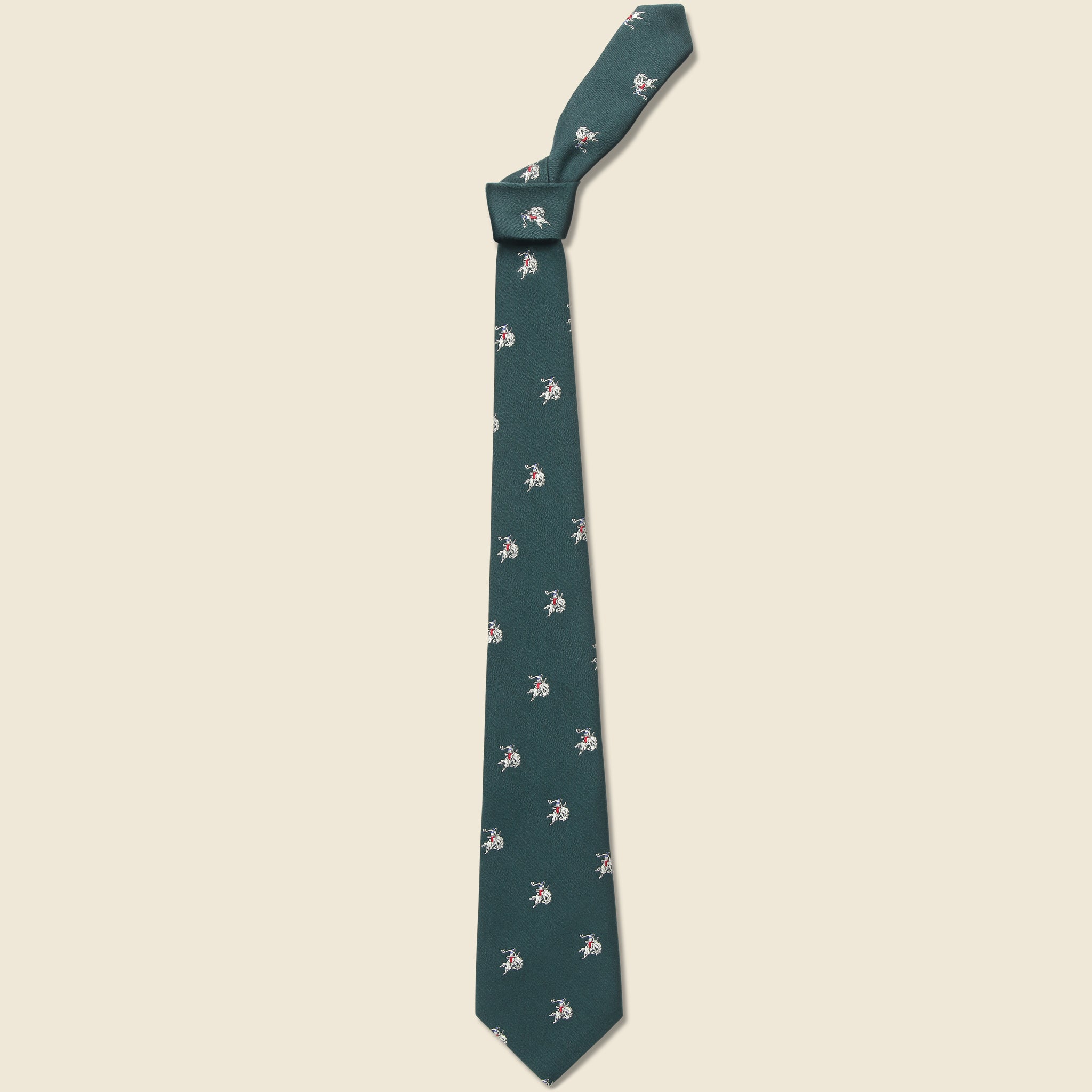 Bucking Bronco Tie - Green - RRL - STAG Provisions - Accessories - Ties