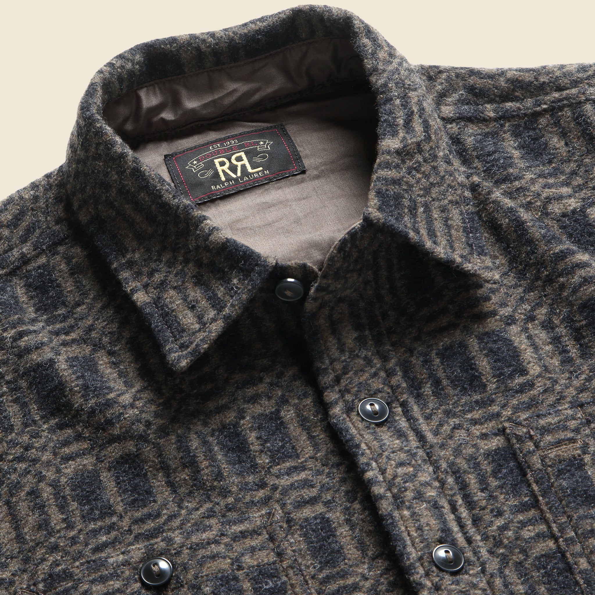 
                          Elias Workshirt - Charcoal - RRL - STAG Provisions - Tops - L/S Woven - Other Pattern
                        