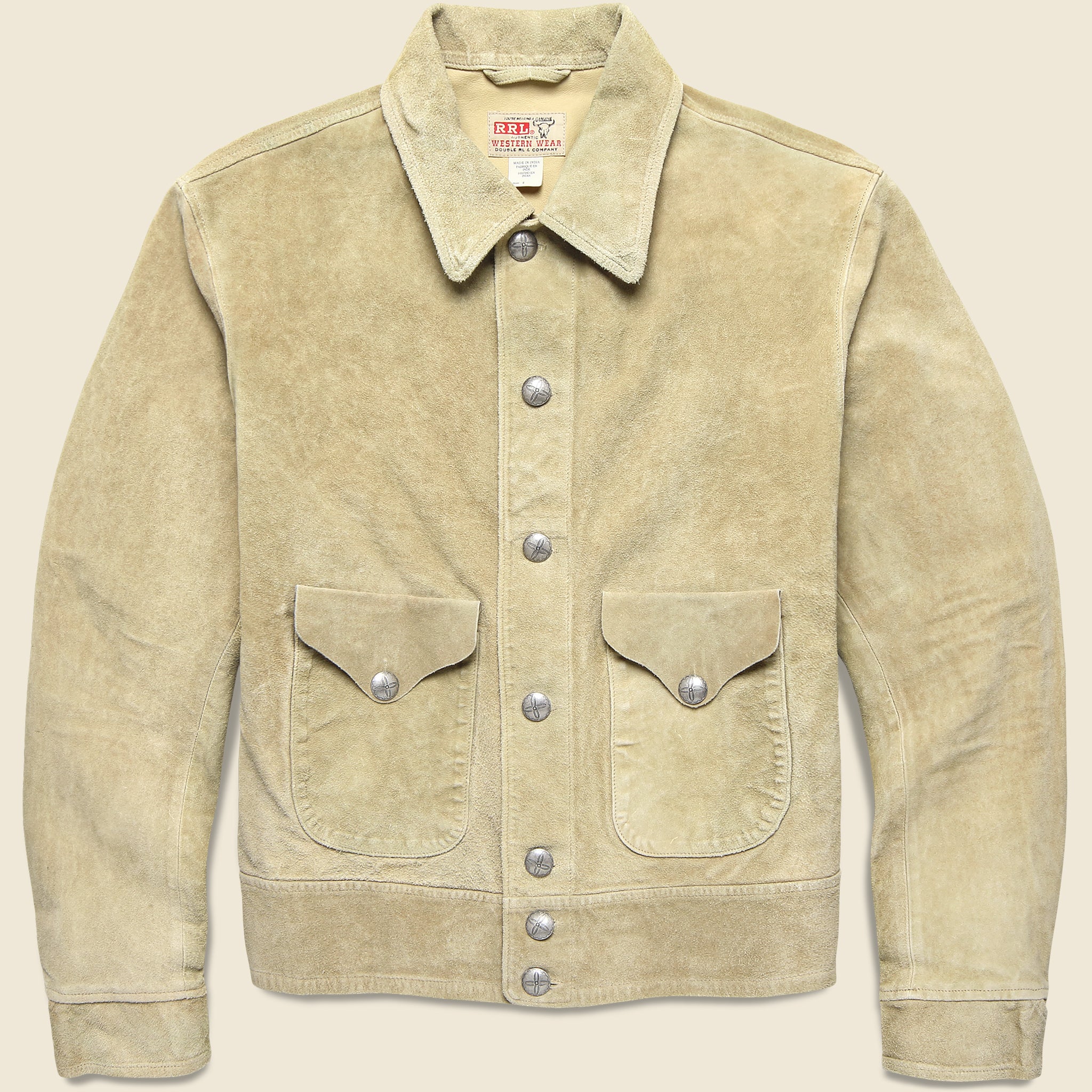 Schwab Suede Jacket - Ivory - RRL - STAG Provisions - Outerwear - Coat / Jacket
