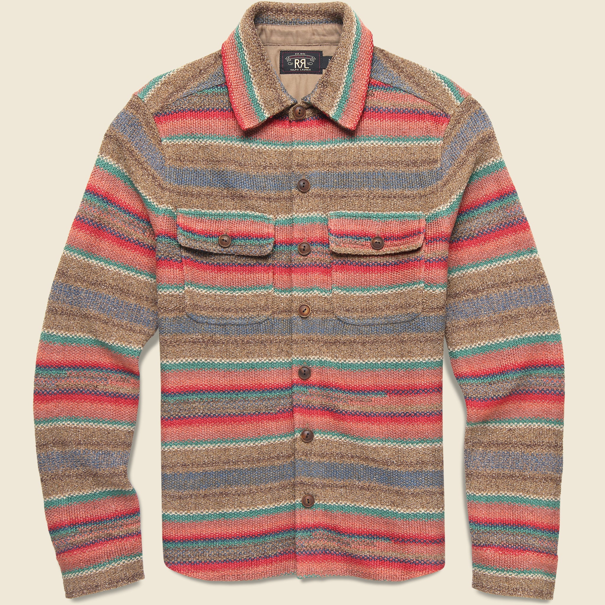Matlock Sweater Shirt - Striped - RRL - STAG Provisions - Tops - L/S Knit