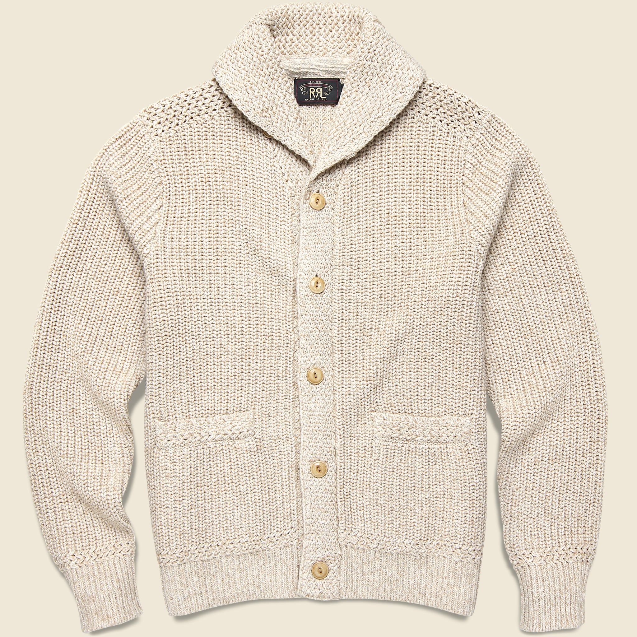 Shawl Collar Cardigan - Cream - RRL - STAG Provisions - Tops - Sweater