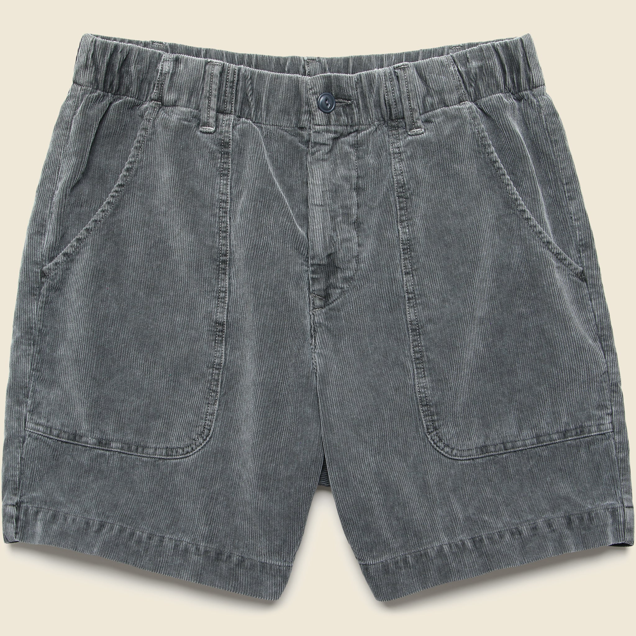 6" Corduroy Sport Short - Faded Black - Save Khaki - STAG Provisions - Shorts - Solid