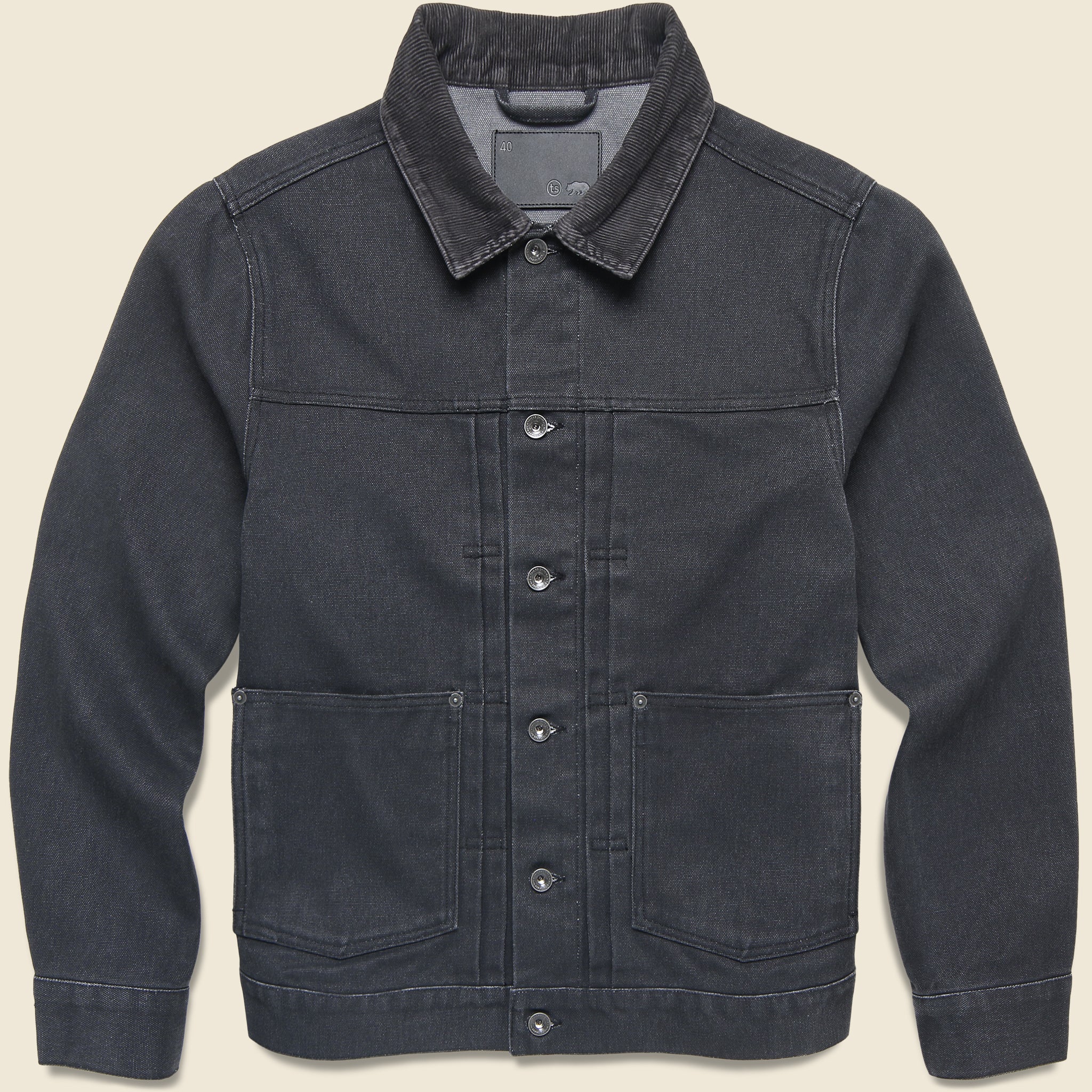 Ryder Jacket - Coal Chipped Canvas - Taylor Stitch - STAG Provisions - Outerwear - Coat / Jacket