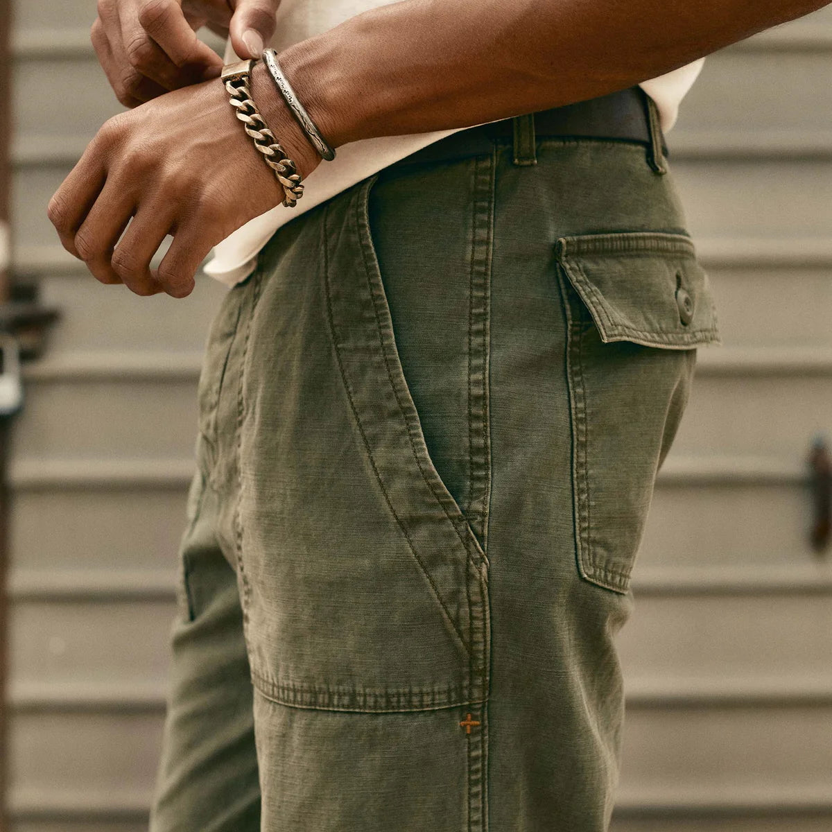 
                          Oliver Military Trouser - Fatigue Green - Imogene + Willie - STAG Provisions - Pants - Twill
                        