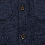Wool Fleece Cardigan - Navy - Universal Works - STAG Provisions - Tops - Sweater