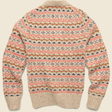 Fair Isle Cardigan - Camel Multi - Alex Mill - STAG Provisions - Tops - Sweater