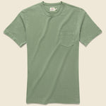 Garment Dye Pocket Tee - Spring Olive - Faherty - STAG Provisions - Tops - S/S Tee