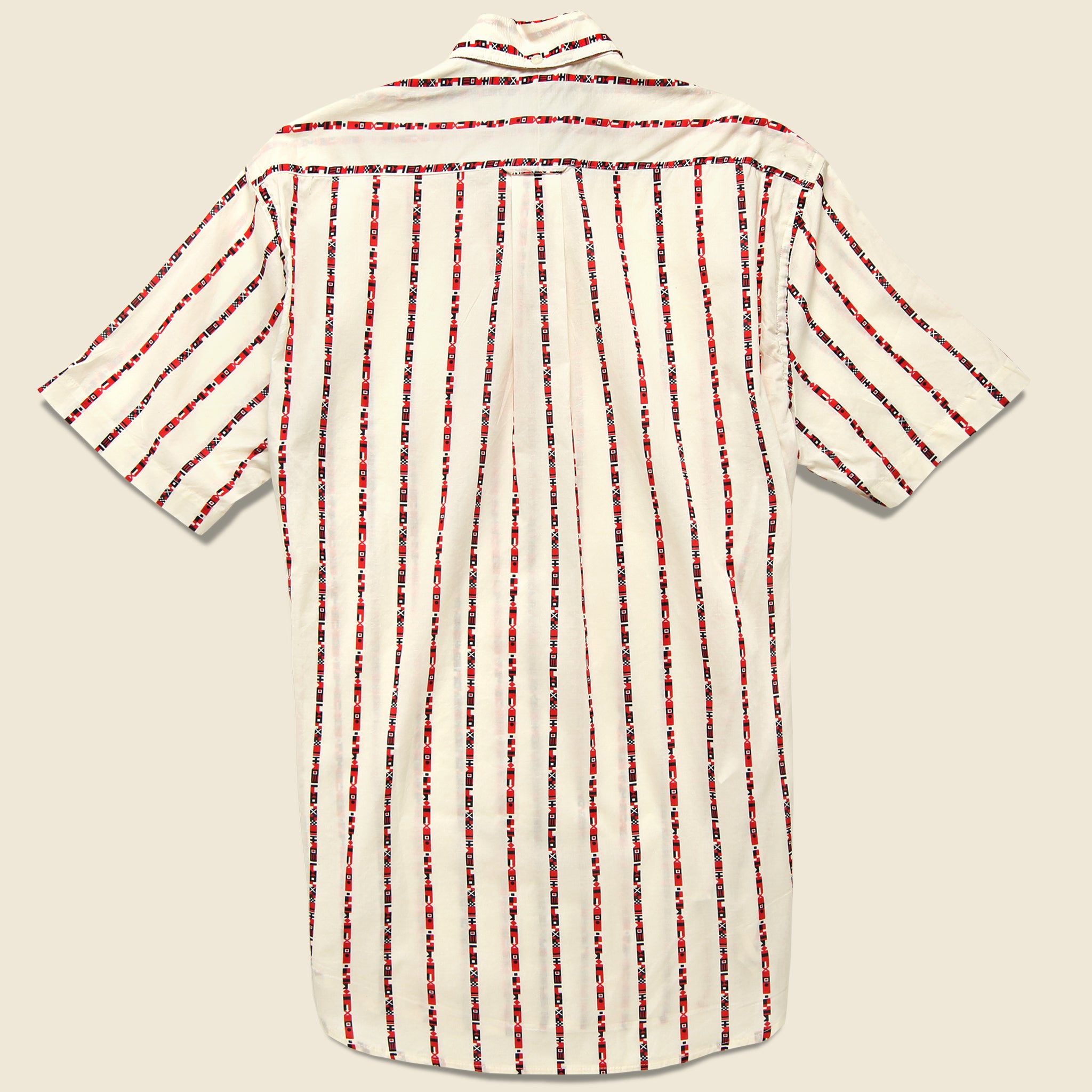 Maritime Messaging Shirt - White - Gitman Vintage - STAG Provisions - Tops - S/S Woven - Other Pattern