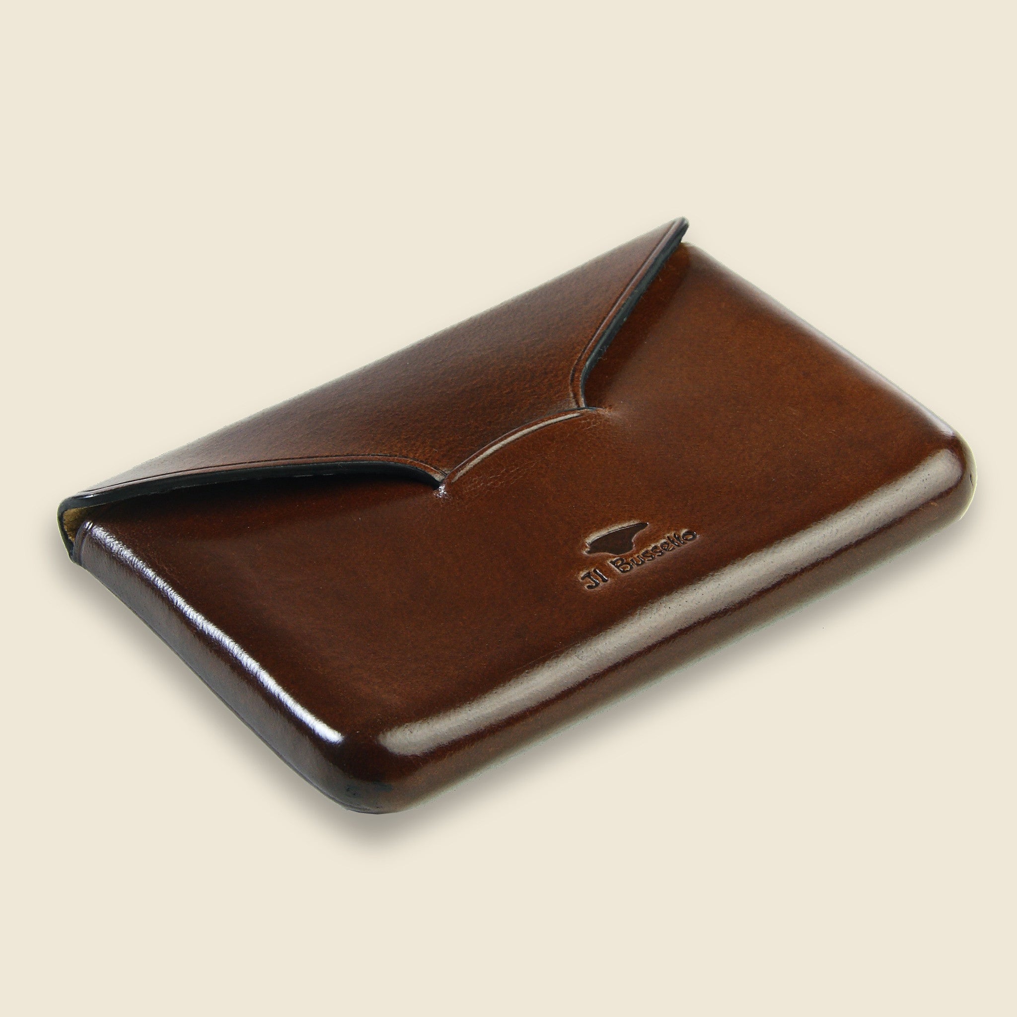 Business Card Holder - Dark Brown - Il Bussetto - STAG Provisions - Accessories - Wallets