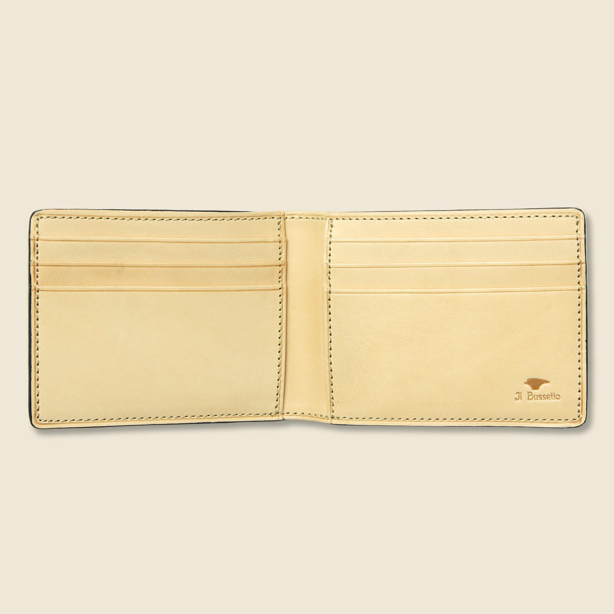 
                          Small Bi-Fold Wallet - Navy - Il Bussetto - STAG Provisions - Accessories - Wallets
                        