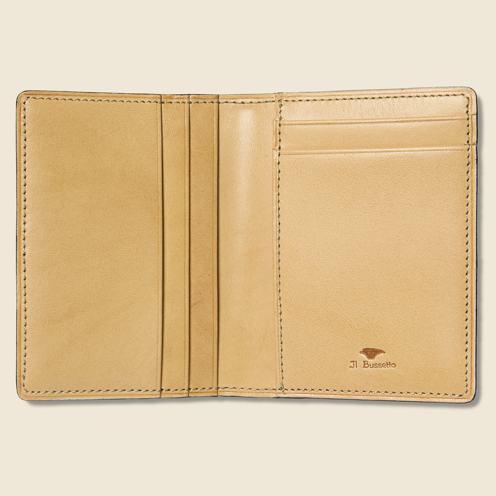 
                          Bi-Fold Card Case - Black - Il Bussetto - STAG Provisions - Accessories - Wallets
                        