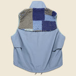 TUGIHAGI Fleece HUTTE Patchwork Vest - Navy - Kapital - STAG Provisions - Outerwear - Vest
