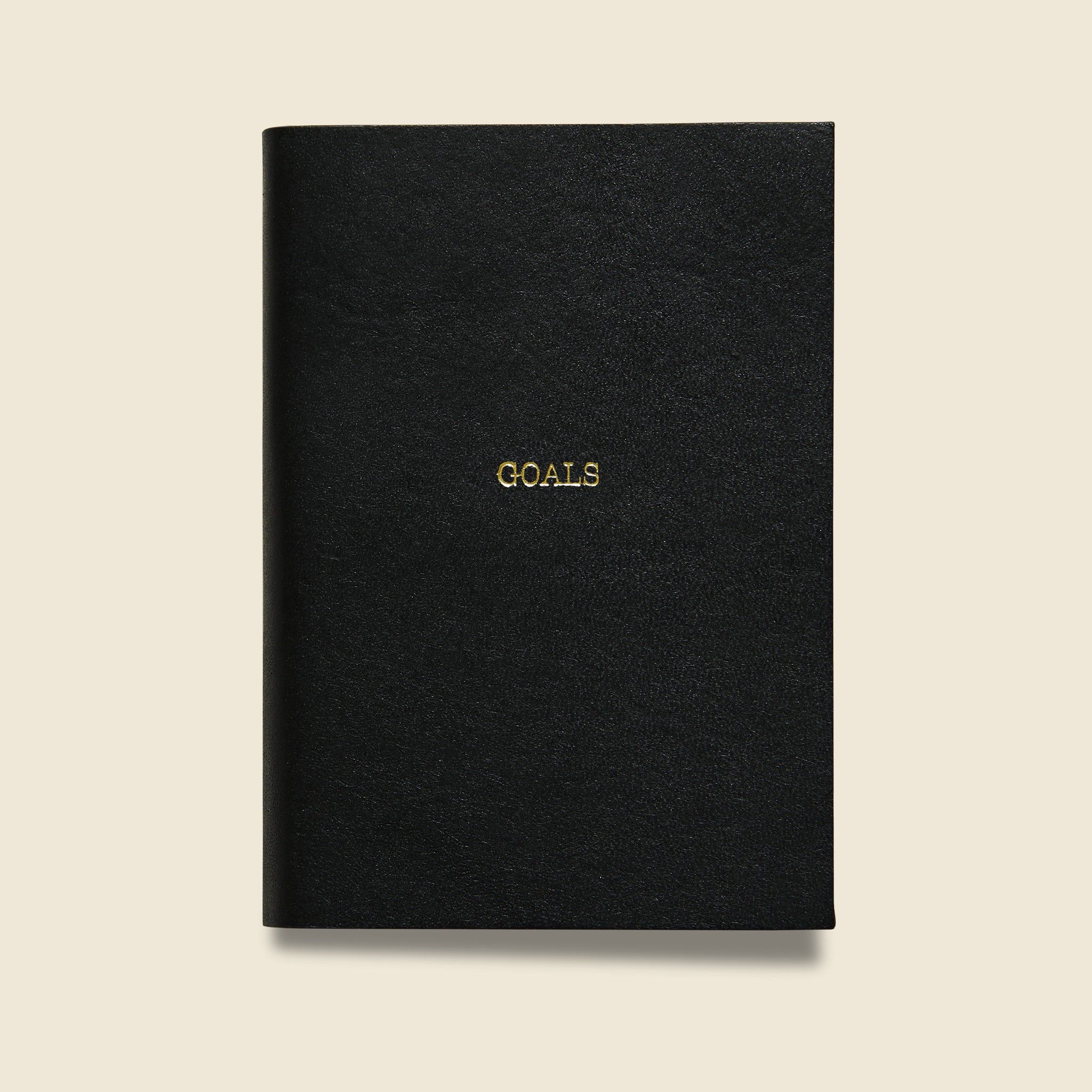 "GOALS" Leather Journal - Black - Paper Goods - STAG Provisions - Gift - Stationery