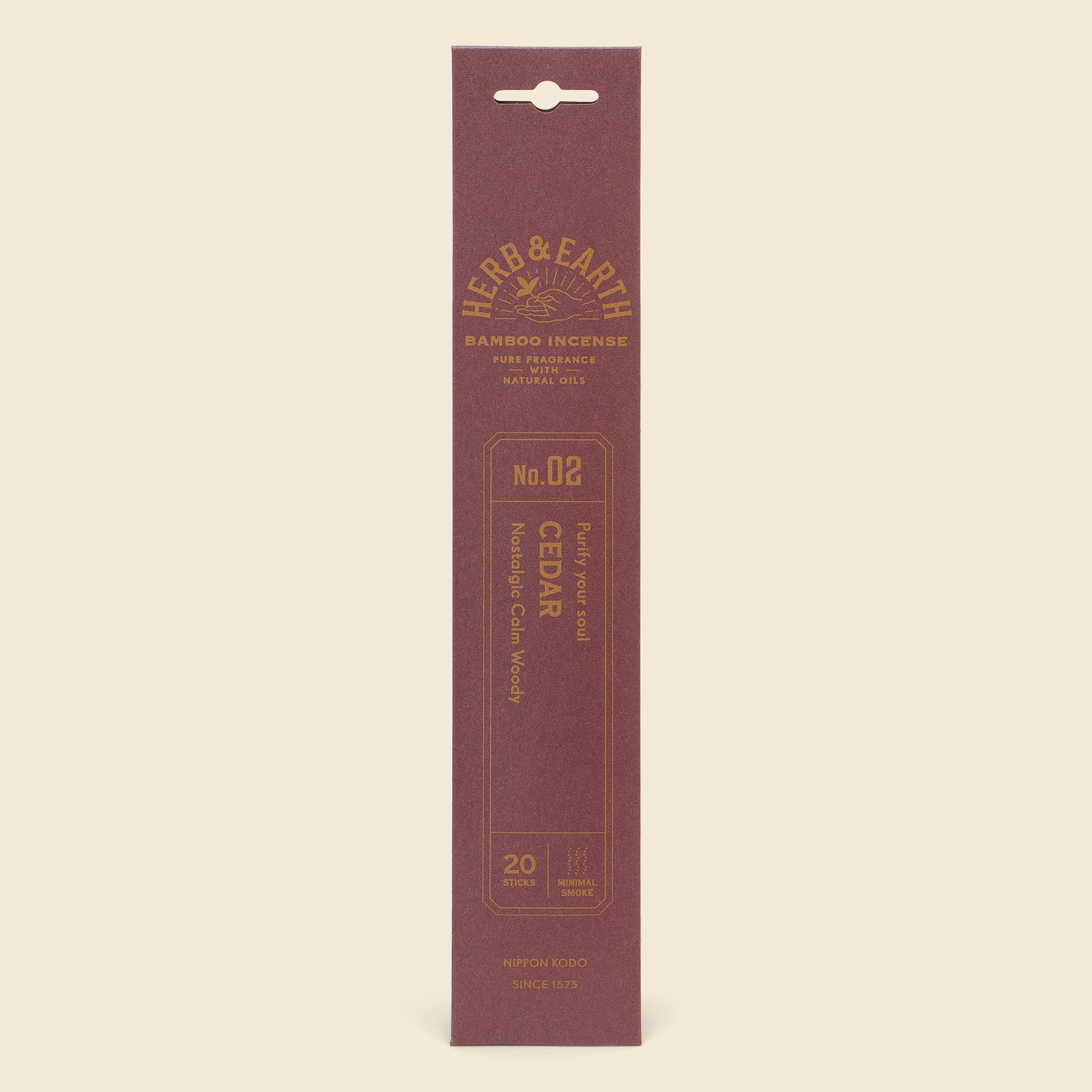 Bamboo Incense - Cedar - Nippon Kodo - STAG Provisions - Home - Fragrance - Incense