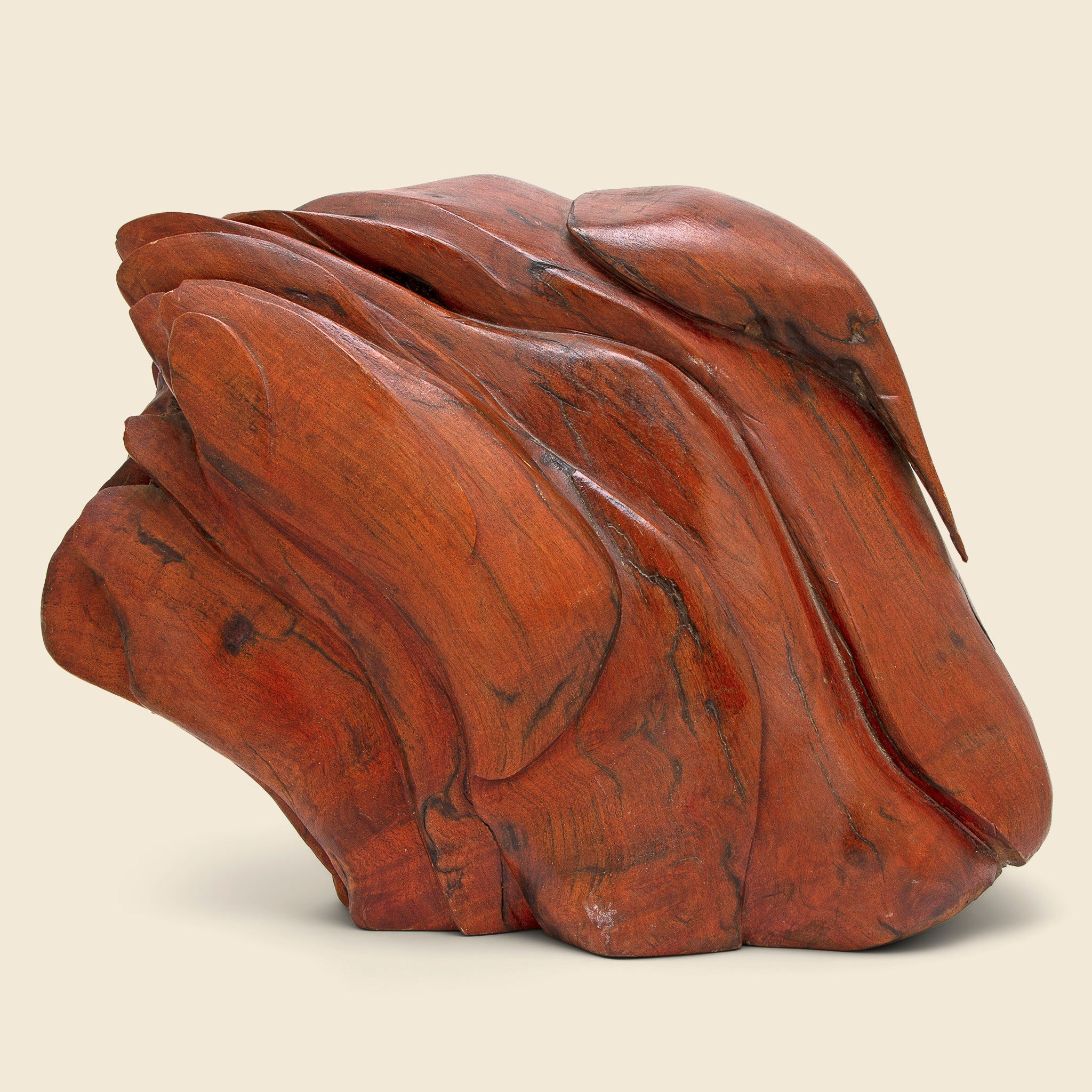 1970's Wooden Sculpture - Vintage - STAG Provisions - One & Done - Art