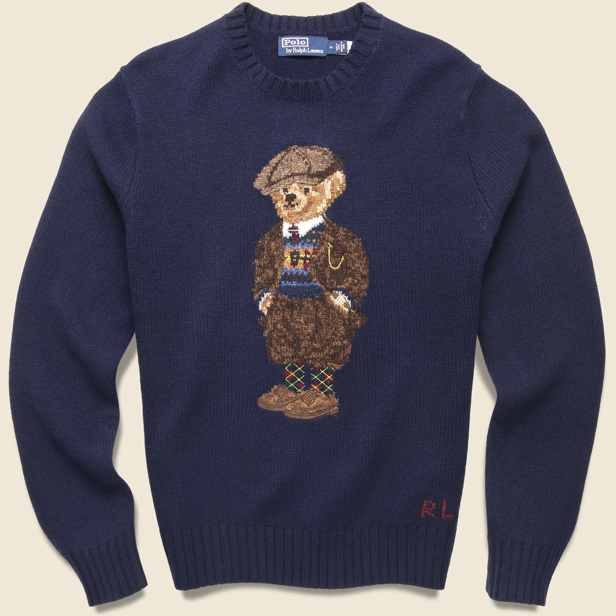 Heritage Bear Crewneck Sweater - Navy - Polo Ralph Lauren - STAG Provisions - Tops - Sweater