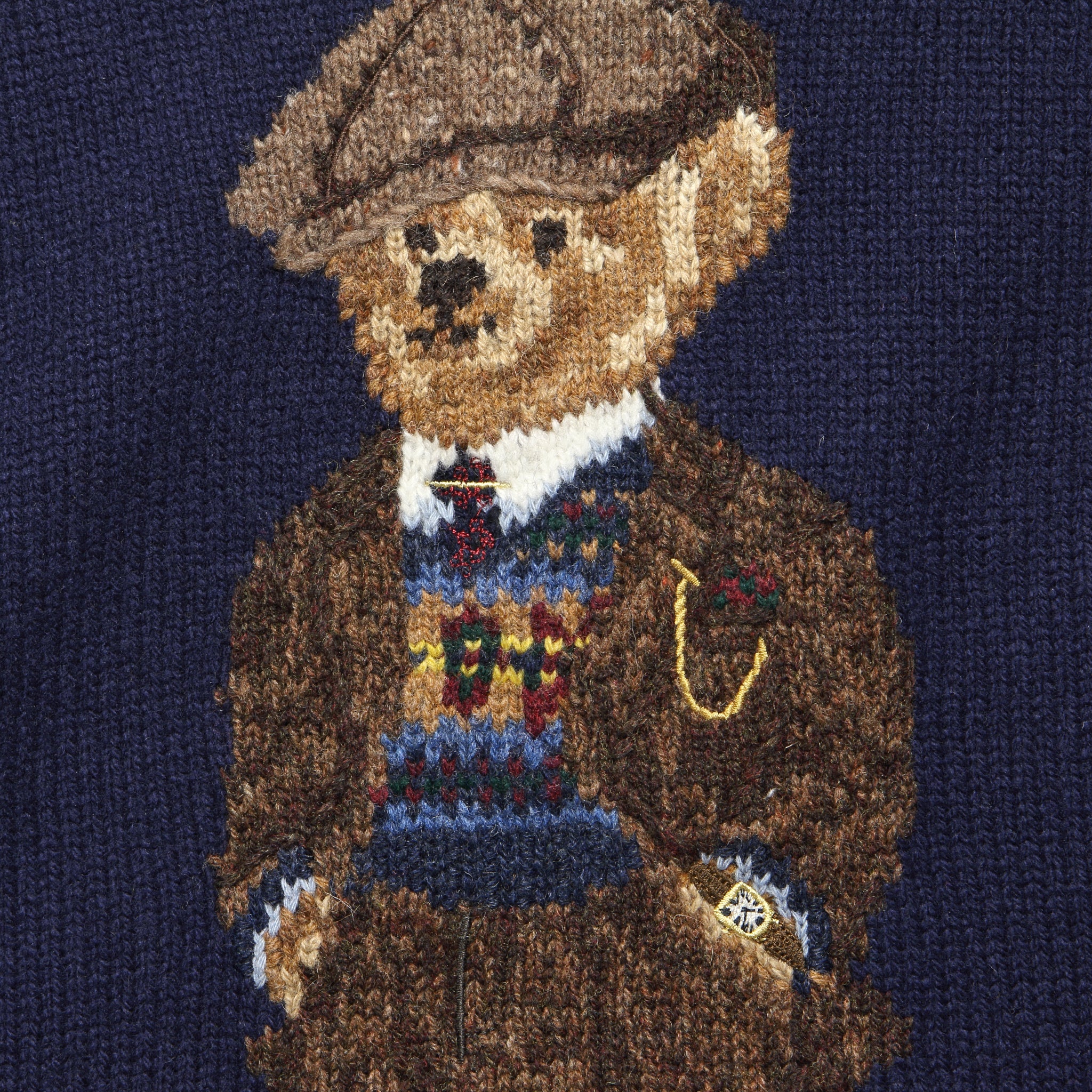 Heritage Bear Crewneck Sweater - Navy - Polo Ralph Lauren - STAG Provisions - Tops - Sweater