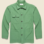 Oxford Dockside Overshirt - Green - Universal Works - STAG Provisions - Tops - L/S Woven - Overshirt